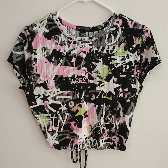 Love Streak Women's Crop Top Size XL, Open Back - Picture 1 of 8
